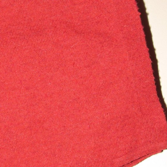 REPEAT Wool Cashmere Rusty Orange Red Oversized Turtleneck Tunic Sweater One Sz - Picture 4 of 6